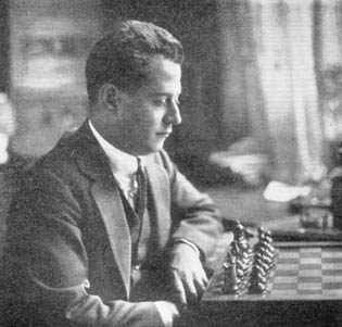 Retrato original de Capablanca